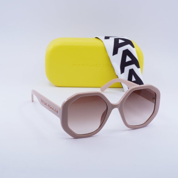 Marc Jacobs MARC 659/S 035J HA Round Sunglasses - Pink\Brown Gradient - Picture 4 of 10